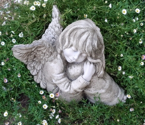 angel statue for the garden by Pheebert's